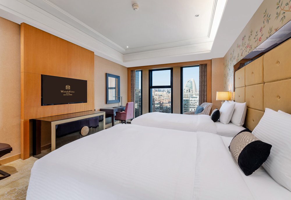 高级豪华双床房-窗